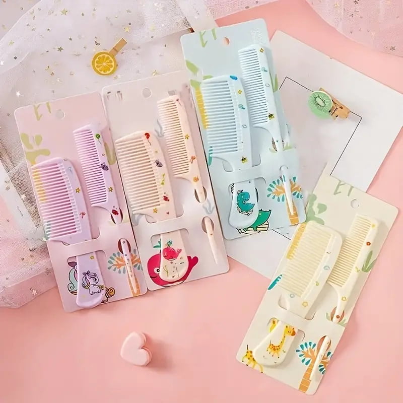 2pcs/set Portable Anti-Static Hair Comb Set 2pcs/set Portable Anti-Static Hair Comb Set
