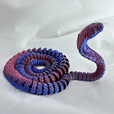 Unique 3D Printed Snake 20"