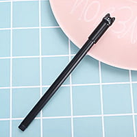 6-Piece Cute Cat Gel Pens With Wagging Tail Design, 0.5Mm Fine Point, Black Ink - Lightweight & Smooth Writing Cat Pens