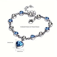 Heart of Ocean Crystal Bracelet for Women