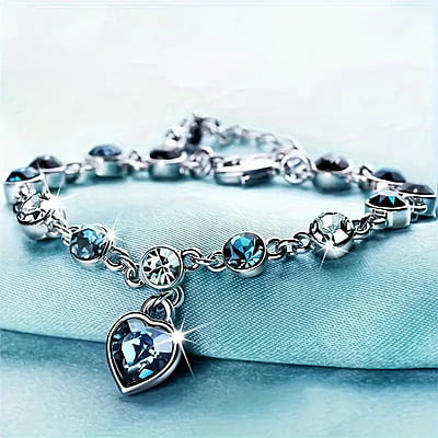Heart of Ocean Crystal Bracelet for Women
