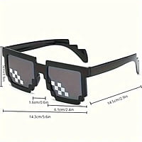 Trendy Square "Cool Guy" Sunglasses