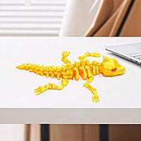 3D Printed Dragon Skull Figurine With Movable Joints