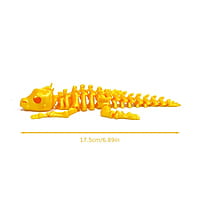 3D Printed Dragon Skull Figurine With Movable Joints