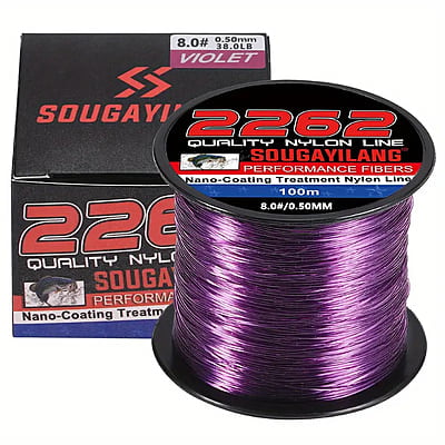 Violet Nano-Coating Nylon Fishing Line