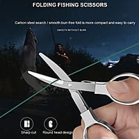 1pc Golden Precision Cutting Scissors with Folding Design 1pc Golden Precision Cutting Scissors with Folding Design