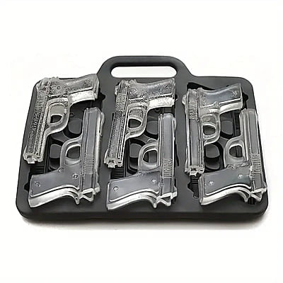 Pistol Gun-Shaped Silicone Ice Cube Tray