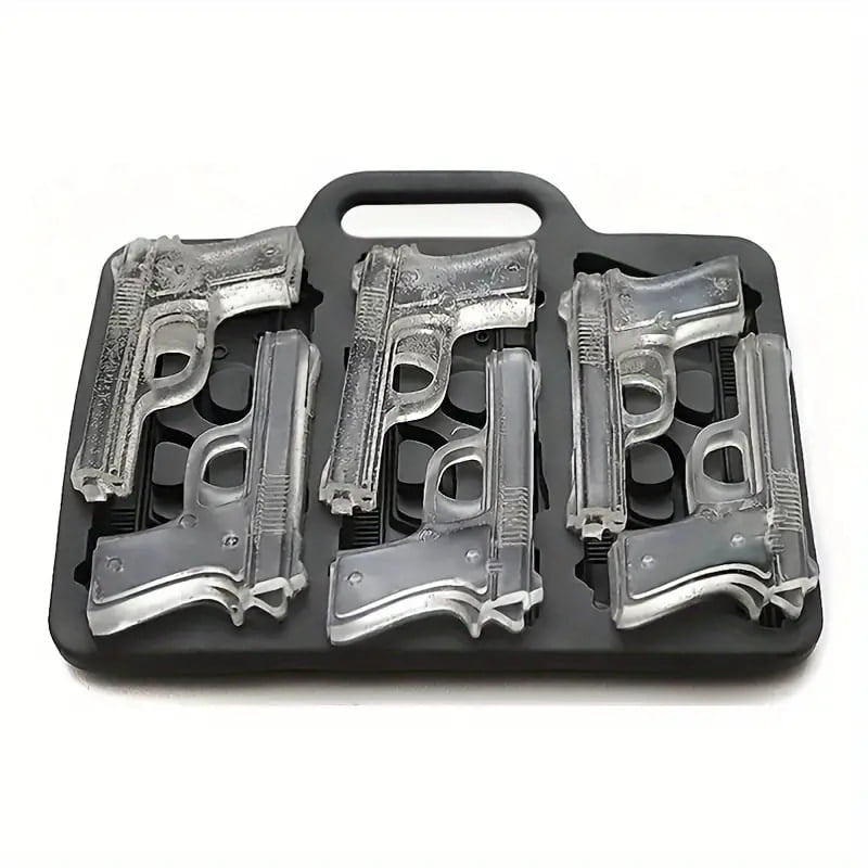 Pistol Gun-Shaped Silicone Ice Cube Tray