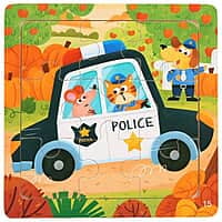 4.3*4.3IN 1pc Kids Cartoon Animal Wooden Puzzle 4.3*4.3IN 1pc Kids Cartoon Animal Wooden Puzzle