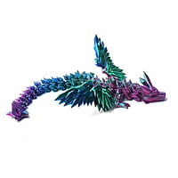 RGB 3D Printed Pterosaur Figurine RGB 3D Printed Pterosaur Figurine