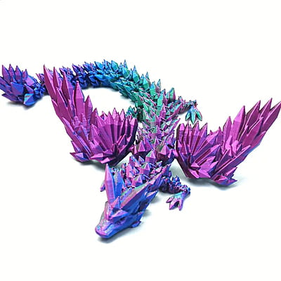 RGB 3D Printed Pterosaur Figurine