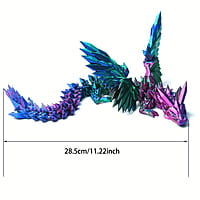 RGB 3D Printed Pterosaur Figurine RGB 3D Printed Pterosaur Figurine