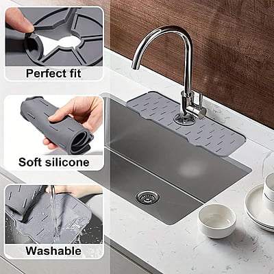 Drain Mat Kitchen Faucet Sink Splash Guard