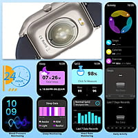 Peje Smart Watch 2.01-Inch Full-Screen Touch