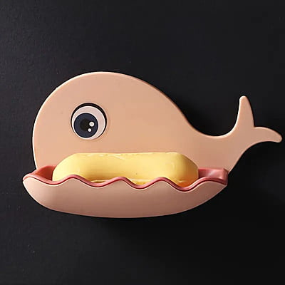 Cartoon Whale Shaped Wall Mounted Soap Holder