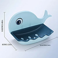 Cartoon Whale Shaped Wall Mounted Soap Holder